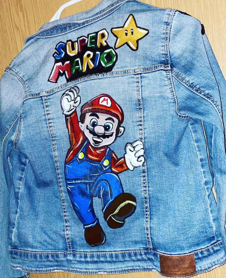 jeans jacket mario